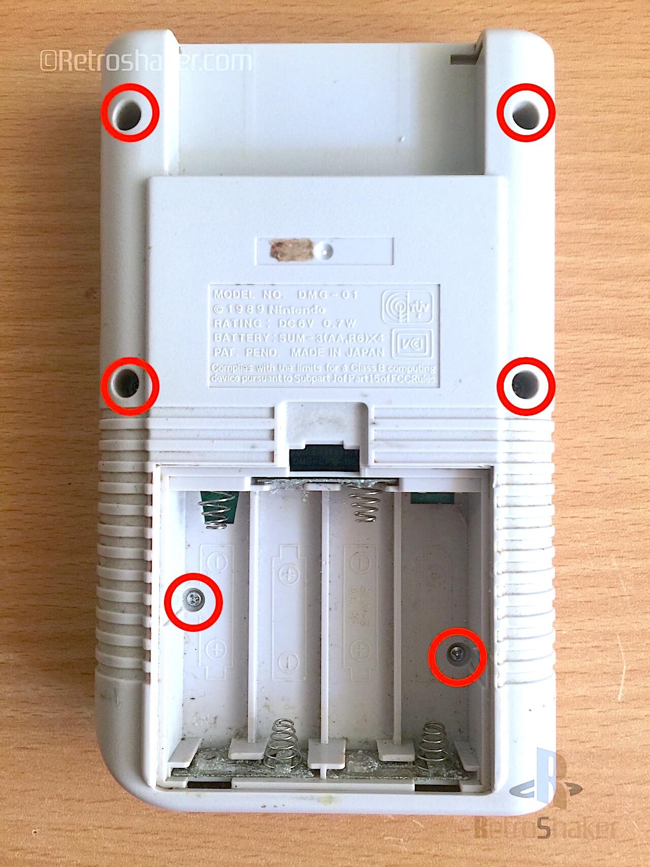 Riparazione linee verticali game boy