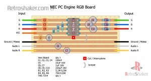 pc engine board rgb